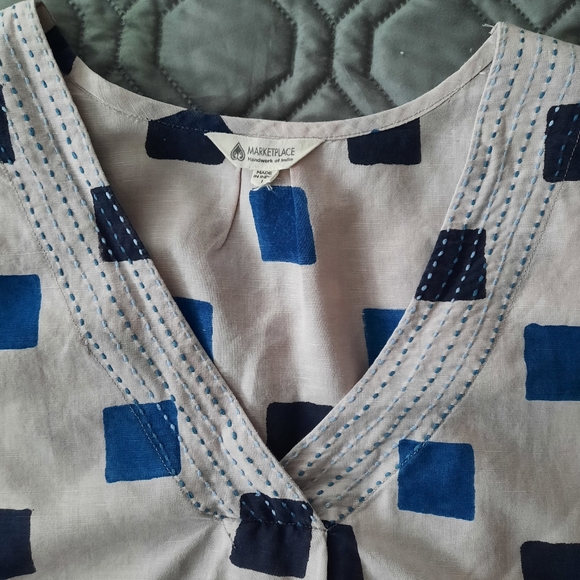 Marketplace Handwork of India Sleeveless Embroidered Top - Picture 2 of 3